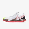Nike Court Air Zoom Vapor Cage 4 Menâs Hard Court Tennis Shoe In White,hot Lime,neo Turquoise,solar Red