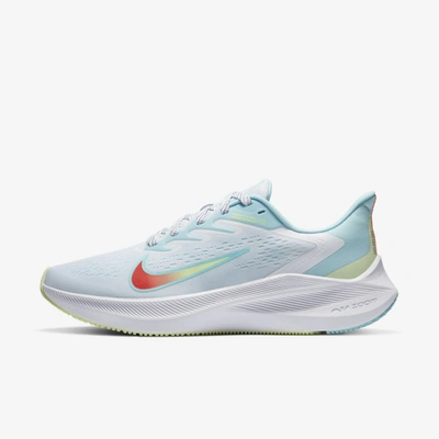 Nike Air Zoom Winflo 7 Women's Running Shoe (white) In White,black,bright Crimson,glacier Ice