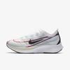 Nike Women's Zoom Fly 3 Running Sneakers From Finish Line In White,hyper Violet,flash Crimson,black