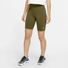 Nike Sportswear Leg-a-see Women's Bike Shorts (olive Flak) In Olive Flak,white