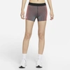 Nike Aeroswift Women's Tight Running Shorts In Bright Crimson,black,white