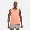 Nike Dri-fit Miler Men's Running Tank In Bright Mango
