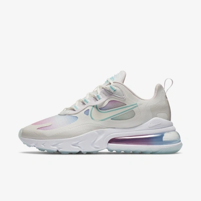 Nike Air Max 270 React Se Women's Shoe In Summit White,bleached Aqua,light Violet,sail