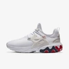 Nike React Presto Flyknit Sneakers In White And Vast Gray In White,midnight Navy,university Red,vast Grey