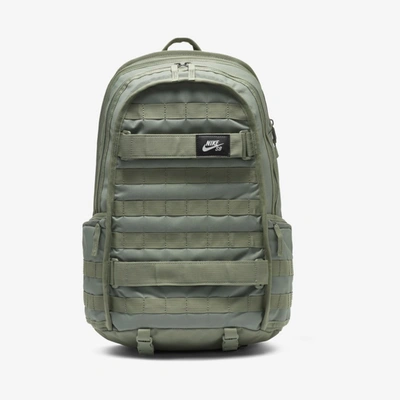 Nike Sb Rpm Skate Backpack (spiral Sage) - Clearance Sale In Spiral Sage,spiral Sage,white