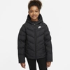 Nike Sportswear Big Kids' Synthetic-fill Jacket In Black,black,black,white