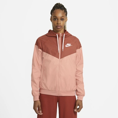 Nike Sportswear Windrunner Women's Windbreaker (pink Quartz) In Pink Quartz,dusty Peach,dusty Peach,white