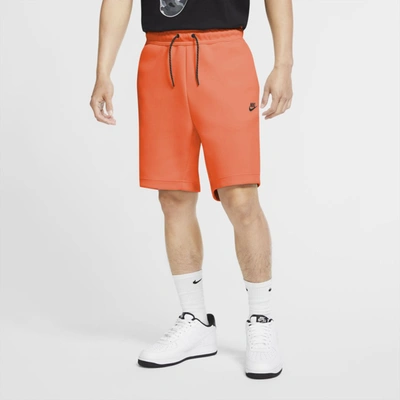 Nike Sportswear Tech Fleece Men's Shorts (electro Orange) - Clearance Sale In Electro Orange,black