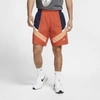 Nike Sportswear Heritage Windrunner + Men's Shorts In Mantra Orange,obsidian,orange Frost