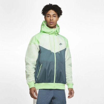 Nike Sportswear Windrunner Hooded Windbreaker (ash Green) - Clearance Sale In Ash Green,cucumber Calm,spruce Aura,ash Green