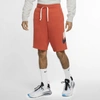 Nike Sportswear Alumni Men's French Terry Shorts In Mantra Orange,sail