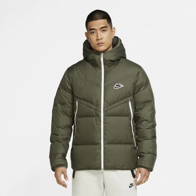 Nike Sportswear Down-fill Windrunner Men's Jacket In Twilight Marsh,twilight Marsh,twilight Marsh,black