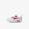 Nike Max 90 Crib Baby Bootie In White,hyper Red