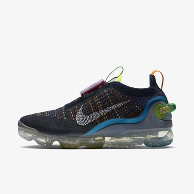 Nike Air Vapormax 2020 Flyknit - Deep Royal Blue/white/multi Color - Size 6.5 In Deep Royal Blue,multi-color,white