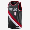 Nike Damian Lillard Trail Blazers Icon Edition 2020  Nba Swingman Jersey In Black