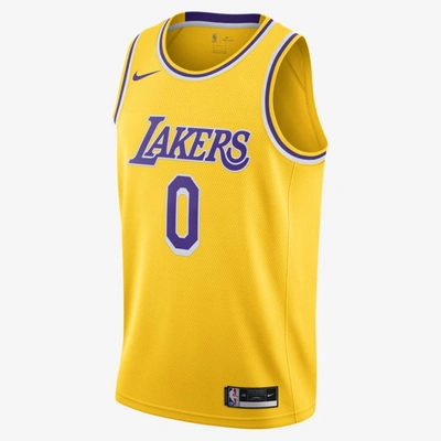 Nike Lakers Icon Edition 2020  Nba Swingman Jersey In Yellow