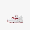 Nike Air Max 90 Baby/toddler Shoe In White,black,hyper Red