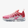 Nike Women's Air Vapormax Plus Running Sneakers From Finish Line In Platinum Tint,pink Blast,flash Crimson