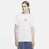 Jordan Jumpman Men's Short-sleeve Crew In White,infrared 23