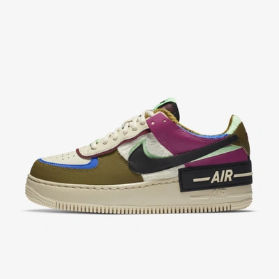Nike Air Force 1 Shadow Se Women's Shoe (cactus Flower) In Cactus Flower,olive Flak,racer Blue,fossil