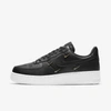 Nike Air Force 1 '07 Ess "tumbled Leather" Sneakers In Black,metallic Gold,hyper Royal,black
