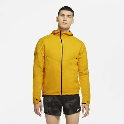 Nike Run Division Dynamic Vent Logo-print Shell Hooded Jacket In