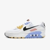 Nike Air Max 90 Colour Block Sneakers In White,pure Platinum,solar Flare,black