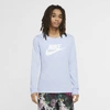 Nike Sportswear Women's Long-sleeve T-shirt In Light Marine