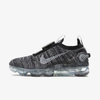 Nike Women's Air Vapormax 2020 Flyknit Running Sneakers From Finish Line In Black,grey Fog,white