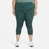 Nike One Women's Cropped Leggings In Dark Atomic Teal,white