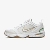 Nike Air Monarch Iv Men's Training Shoe In White,phantom,lucky Green,metallic Gold