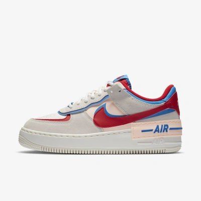 Nike Air Force 1 Shadow Women's Shoe In Sail,photo Blue,royal Blue,university Red
