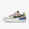 Nike Air Force 1 Shadow Women's Shoe In Photon Dust,barely Volt,crimson Tint,royal Pulse