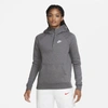 Nike Sportswear Essential Women's 1/4-zip Hoodie In Charcoal Heather,white