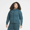 Nike Sportswear Tech Fleece Windrunner Women's Full-zip Hoodie In Dark Atomic Teal,black