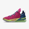 Nike Lebron 18 "los Angeles By Night" Basketball Shoe In Pink Prime,blue Void,green Abyss,multi-color