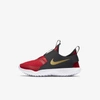 Nike Flex Runner Little Kids' Shoe In University Red,dark Smoke Grey,white,metallic Gold