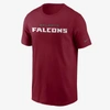 Nike Men's Big And Tall Red Atlanta Falcons Wordmark Legend Performance T-shirt