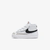 Nike Blazer Mid '77 Baby/toddler Shoes In White,team Orange,black