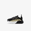 Nike Air Max 2090 Baby/toddler Shoe In Black,metallic Gold Star