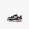 Nike Air Max 90 Baby/toddler Shoe In Black,white,wolf Grey,radiant Red