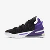 Nike Lebron 18 Basketball Shoe In Black,court Purple,white,metallic Gold