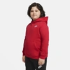 Nike Sportswear Club Fleece Big Kids' Pullover Hoodie (extended Size) In Red