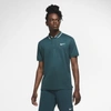 Nike Court Dri-fit Men's Tennis Polo In Dark Atomic Teal,white