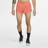Nike Aeroswift Men's 2" Running Shorts In Bright Mango,black
