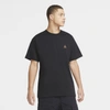 Nike Acg Men's Short-sleeve T-shirt In Black,golden Beige
