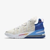 Nike Lebron 18 "los Angeles By Day" Basketball Shoe In Light Cream,game Royal,spiral Sage,pink Glow