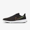 Nike Revolution 5 Men's Road Running Shoes In Black,obsidian,white,atomic Orange