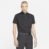 Nike Dri-fit Player Men's Striped Golf Polo In Black,dark Grey,brushed Silver