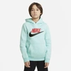 Nike Sportswear Club Fleece Big Kidsâ Pullover Hoodie In Tropical Twist,heather